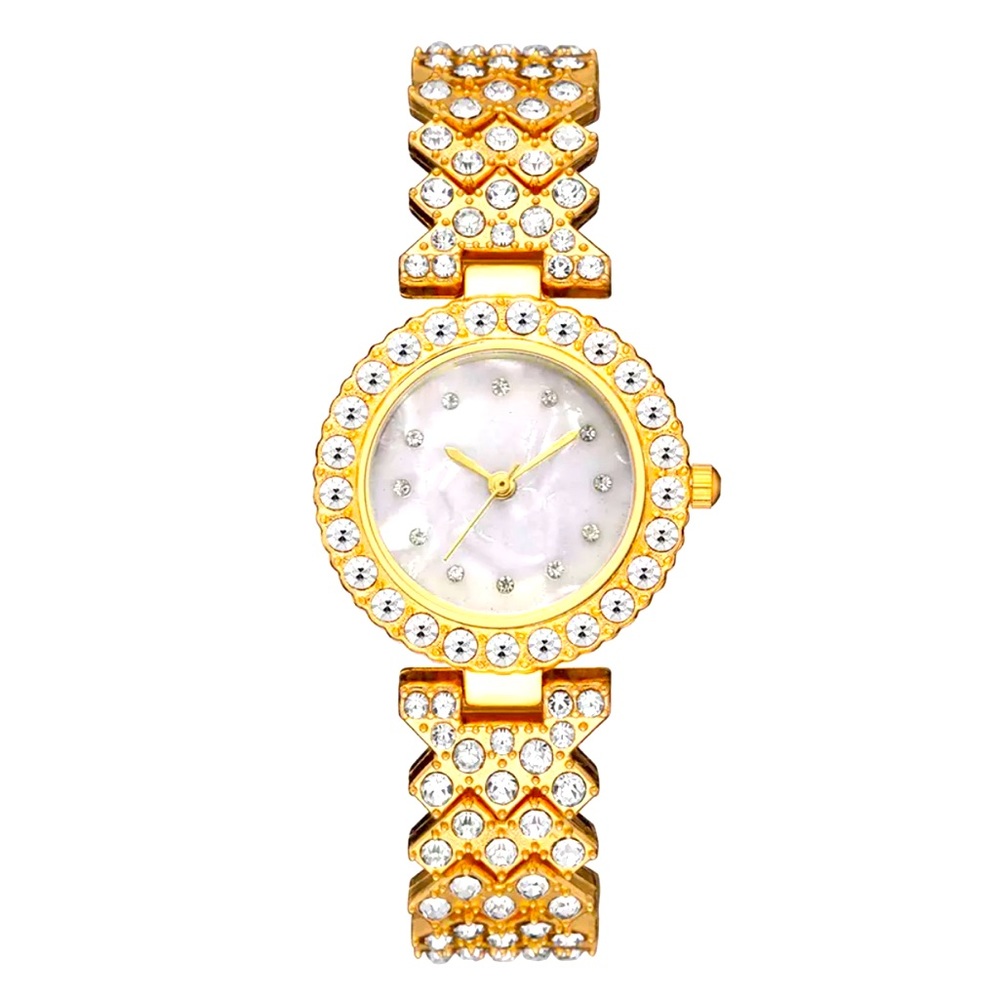 NEW Women’s Yellow Gold Tone Sparkling Watch!